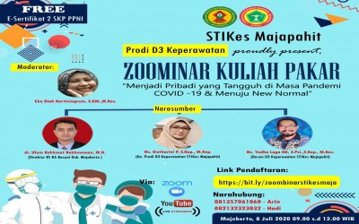 E - SERTIFIKAT ZOOMINAR SERI 1 STIKES MAJAPAHIT